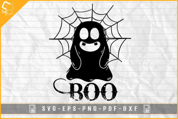 Boo Halloween Spider Net Scary Boo Shirt: A Graphic Design Asset for Crafts