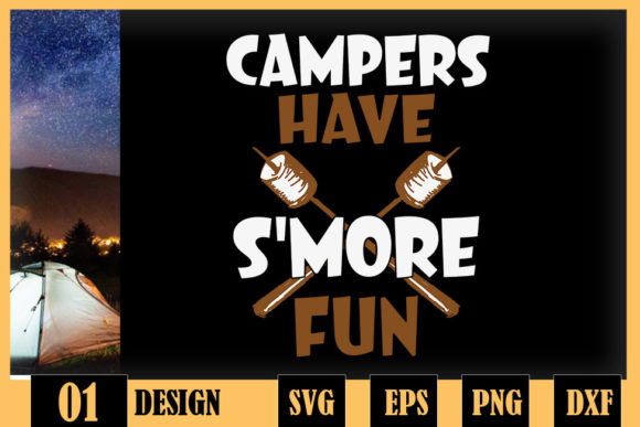Campers Have S more Fun Campfire Camping Graphics for Crafts
