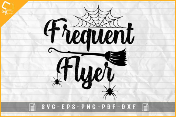 Halloween T-shirt Design Frequent Flyer for Graphics and Crafts