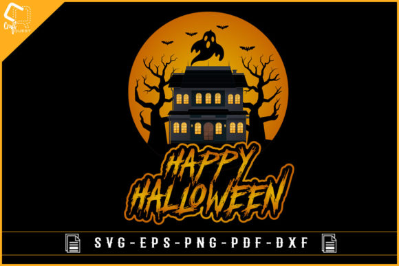Halloween T-shirt Design Happy Halloween Graphics for Crafts
