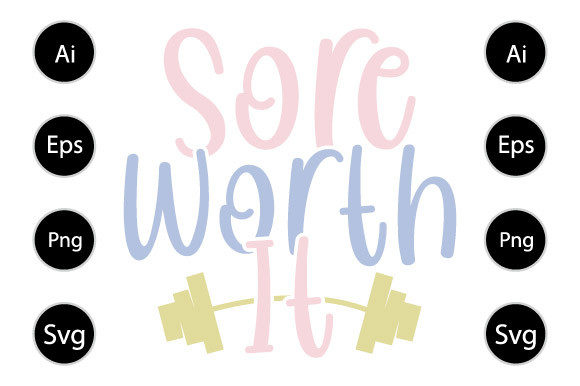 Sore Worth It Typography T Shirt Review