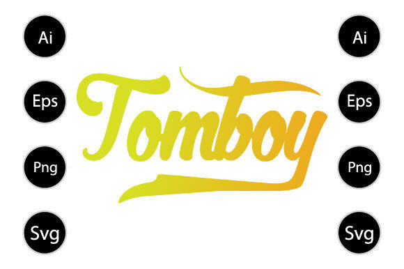 Tomboy Graphics for Crafts and Modern Branding